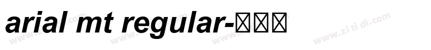 arial mt regular字体转换